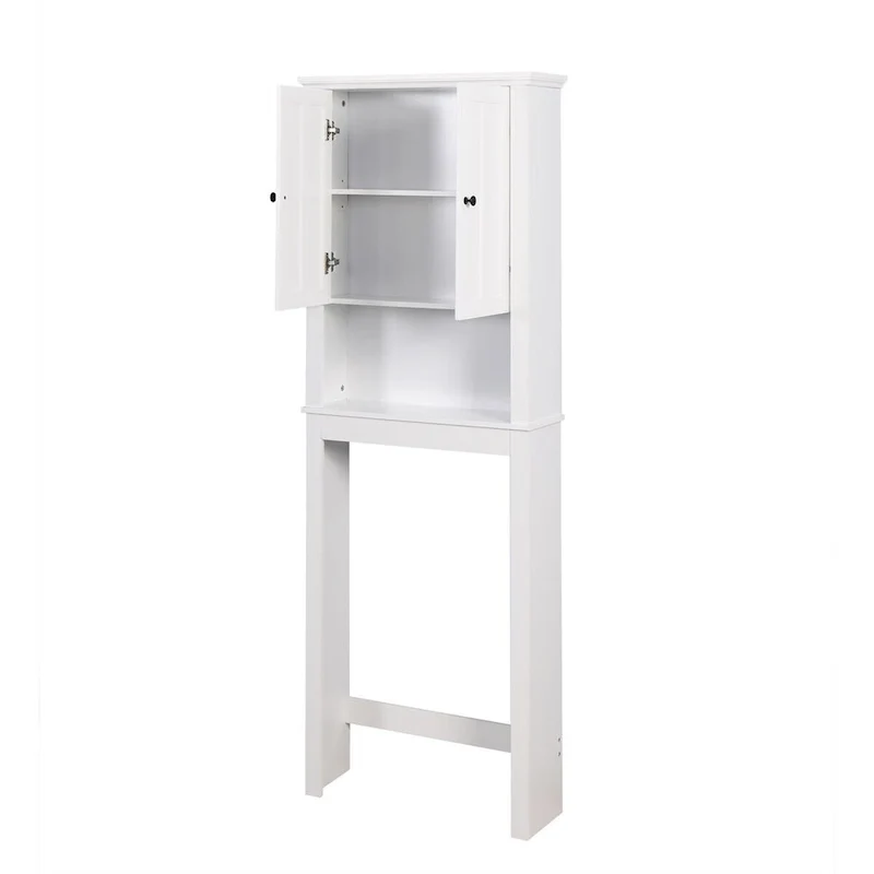 Merax Bathroom Wooden Over-The-Toilet with Adjustable Shelf