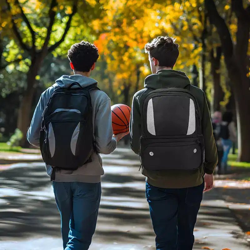 Narwey Basketball Backpack, Lightweight Basketball Bag with Ball Holder & Shoes Compartment, Sports Backpack Training Equipment
