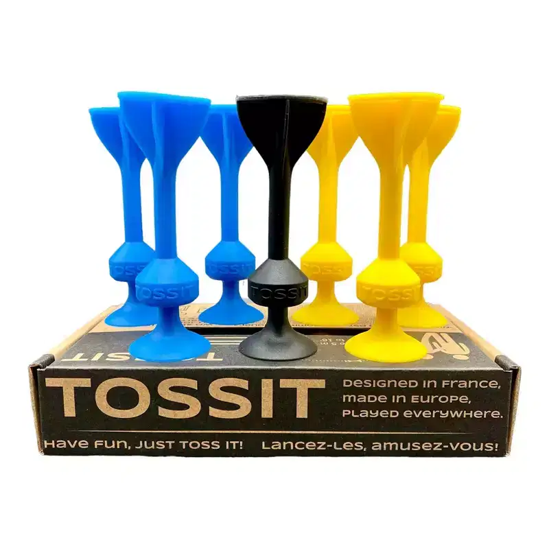 TOSSIT Original Dart Game Blue/Yellow