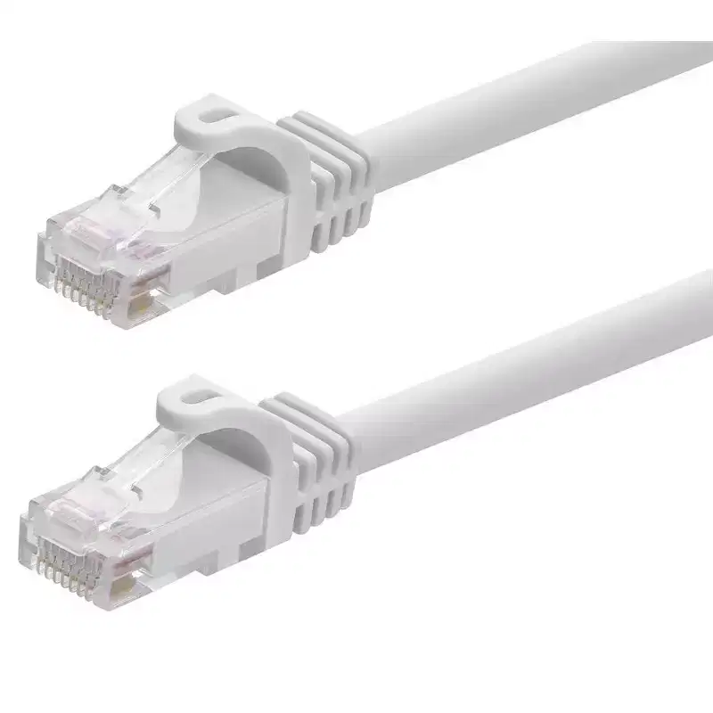 Monoprice Cat6 Ethernet Patch Cable - 25 Feet - White | Network Internet Cord - RJ45, Stranded, 550Mhz, UTP, Pure Bare Copper Wire, 24AWG - Flexboot