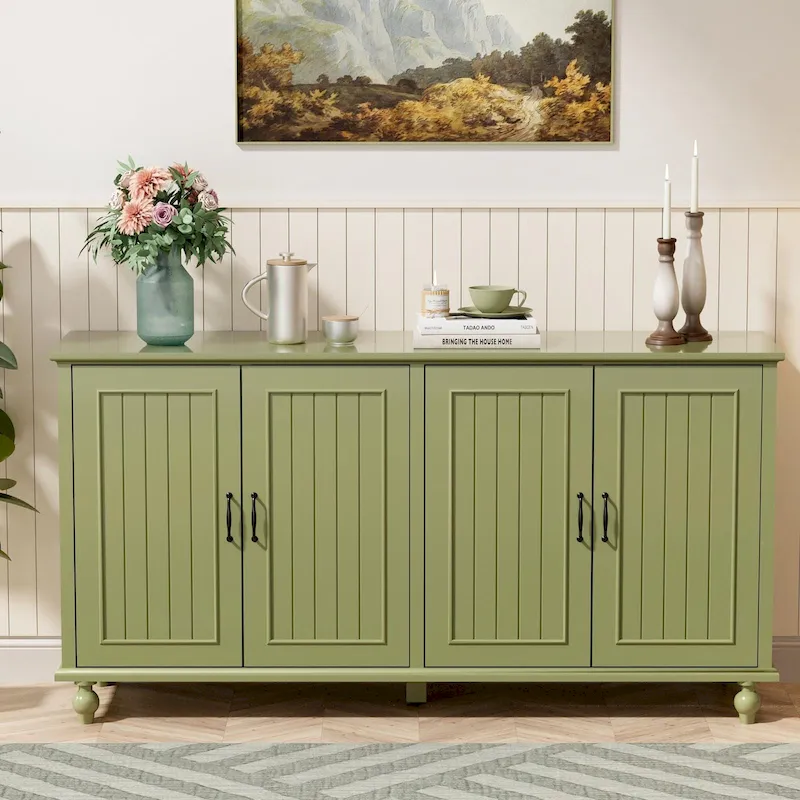 Sideboard Kitchen Buffet Coffee Bar Cabinet Accent Storage Cabinet Server Table