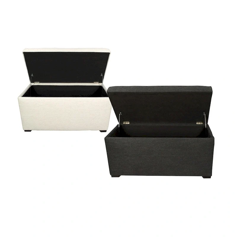 8-Button Tufted Belfast Storage Trunk Bench