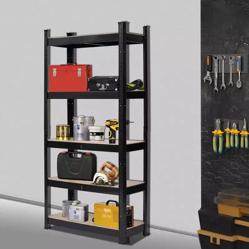 5-Tier Steel Storage Rack �C Powder Coated, 70.86" Tall