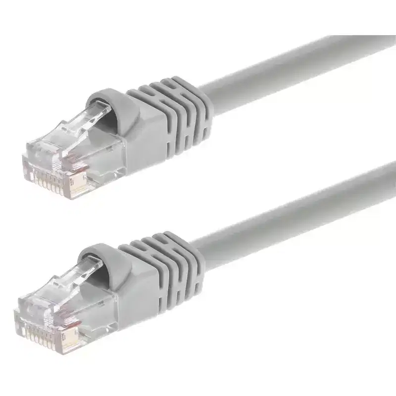 Monoprice Cat6 Ethernet Patch Cable - 3 Feet - Gray | Network Internet Cord - RJ45, Stranded, 550Mhz, UTP, Pure Bare Copper Wire, Crossover, 24AWG