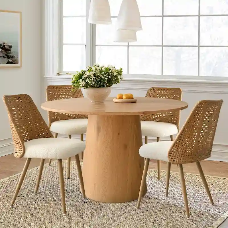 Fabric Upholstered Dining Chair (Set of 4)
