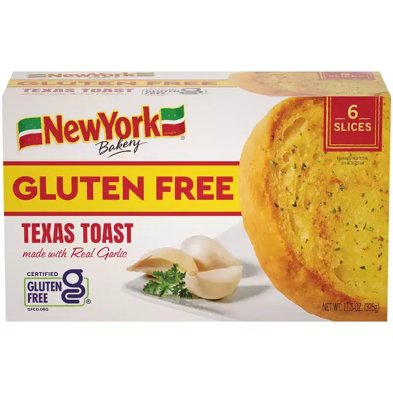 New York Bakery Gluten Free Frozen Garlic Texas Toast - 11.5oz/6ct