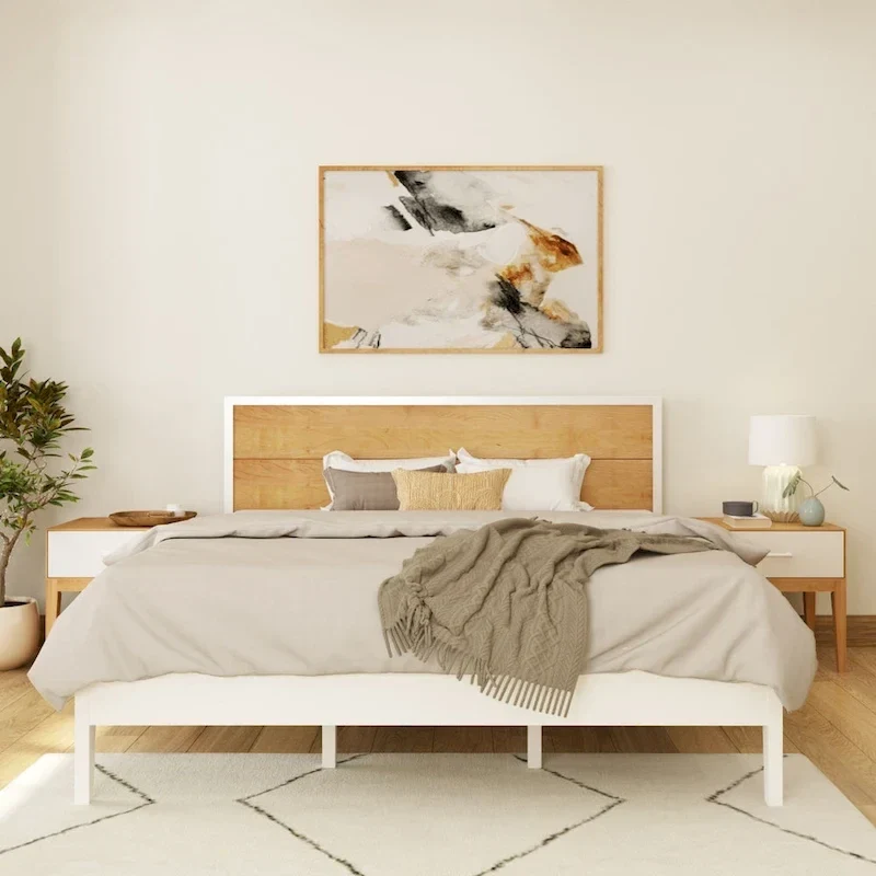Plank and Beam 3 Piece King-Size Bedroom Set with 2 Nightstands