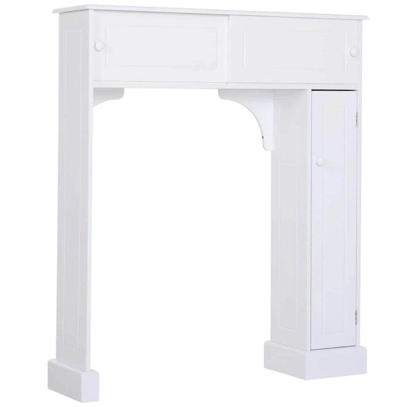 Freestanding Over Toilet Bathroom Storage Cabinet - White - 35x9x41