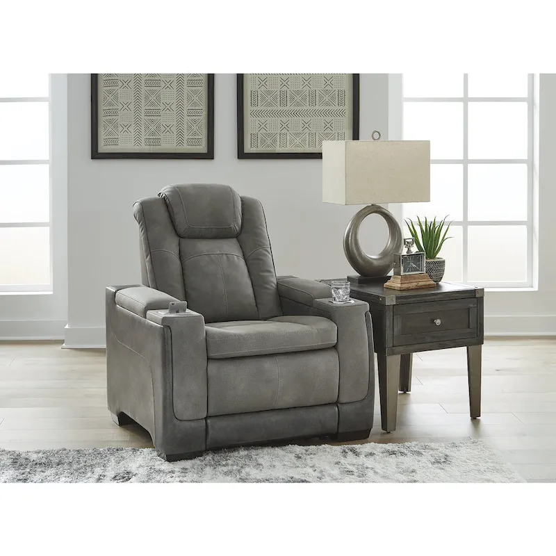 Next-Gen DuraPella Power Recliner with Adjustable Headrest