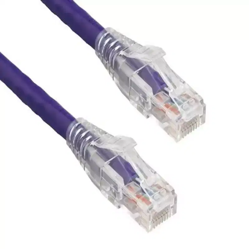 SANOXY Cables and Adapters; 1ft Cat6 550 MHz UTP Ethernet Network Patch Cable with Clear Snagless Boot, Purple