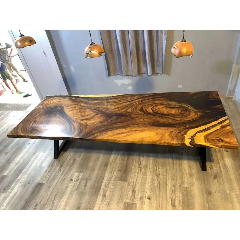 Sundaland 118  Large Slap Live Edge Dining Table