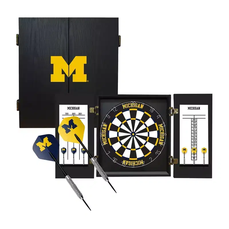 NCAA University of Michigan Fan's Choice Dartboard Set