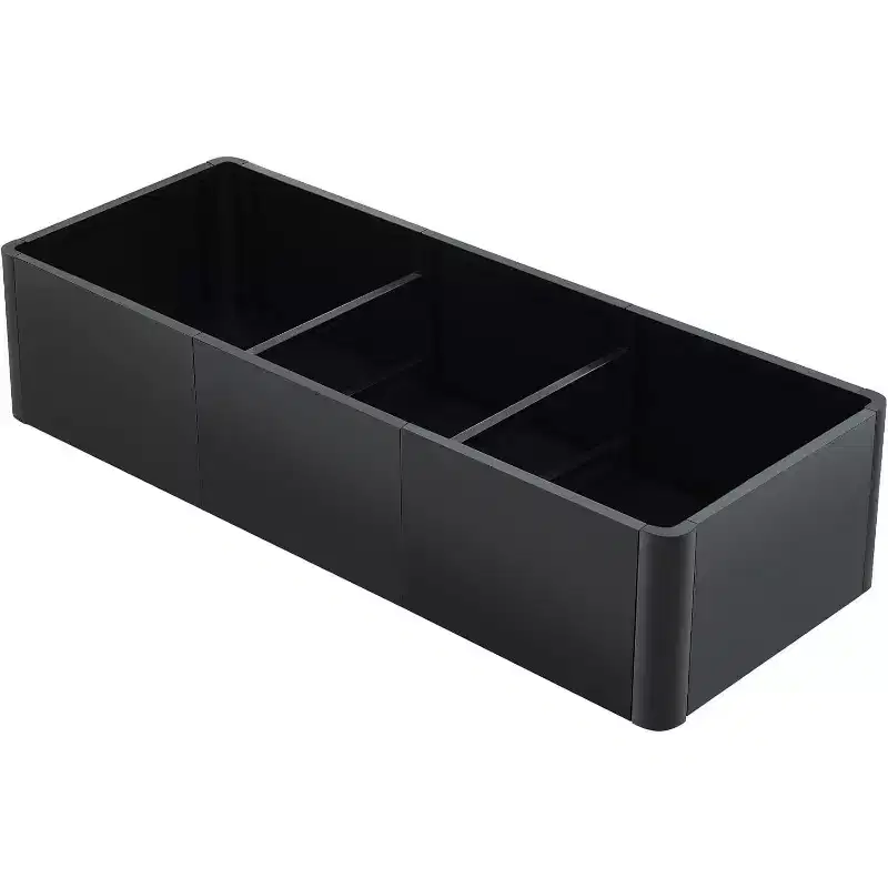 Extra Long Open Base Metal Raised Bed  Modern Metal, Tool-Free Snap-On Assembly, Rounded Corners, Open Base, Drainage Holes, For Patio,Balcony,Yard