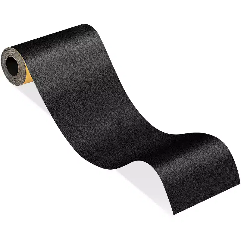AMMER Leather Repair Patches, 3.357'' Scratch-Resistant Self-Adhesive Leather Repair Tape, ,Black