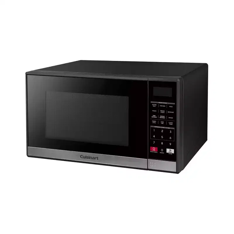 Cuisinart 1.2 cu ft Microwave Oven with Air Fryer: Countertop Convection, 1000W, Child Lock, 9 Programs, Black