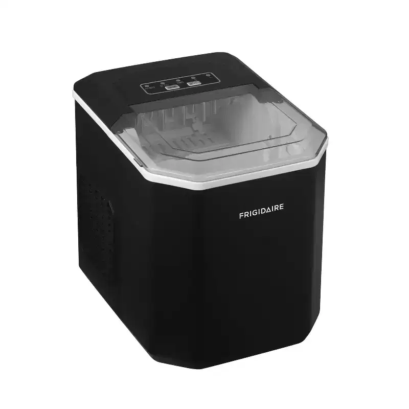 Frigidaire 26lb Compact Ice Maker - Black: Portable Countertop Ice Machine, Bullet Ice, 26lb Daily Production