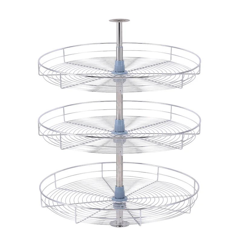 Lazy Susan 18 Diameter - 360 Degree Triple Rack Stainless Steel