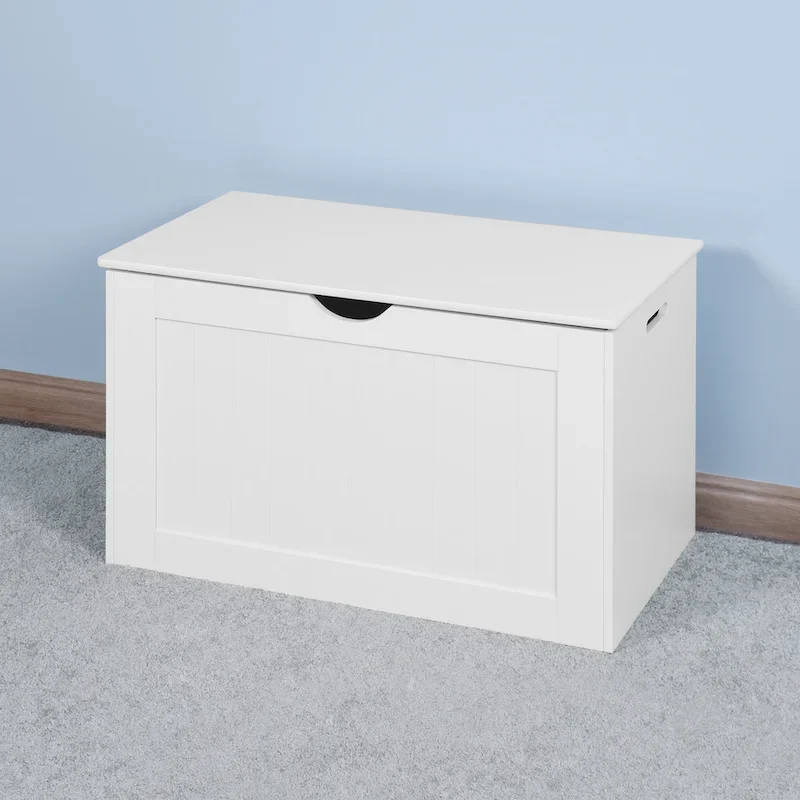 Lift-Top Storage Bench with Safety Hinges