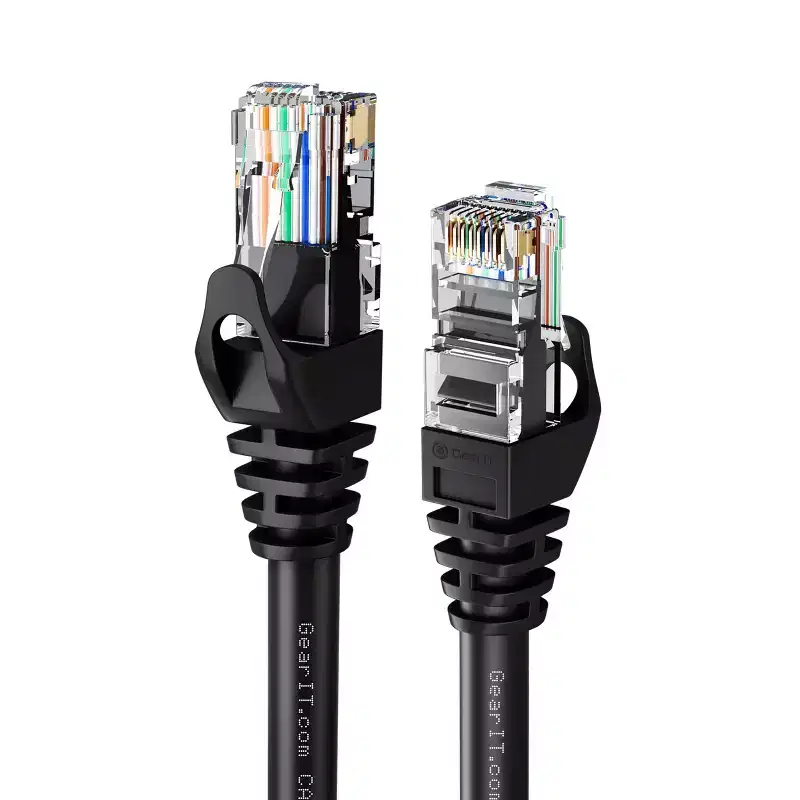 GEARit Flexible Soft Boot Cat6 Ethernet Patch Cable, Black