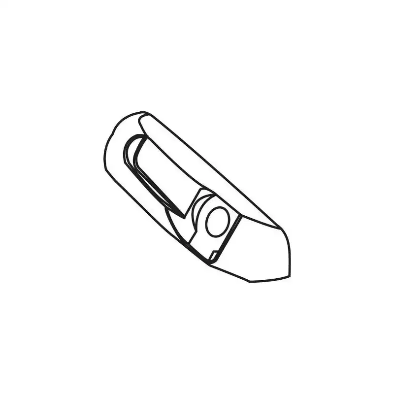 Brixwell Maxim Operator Cover, Plastic Material, Sill Mounted Type, 5-5/8 Overall Length, Right Hand, 1-3/8 Overall Height, White Finish