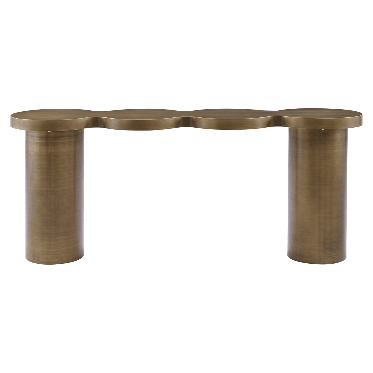 Brushed Gold Bubble Console Table