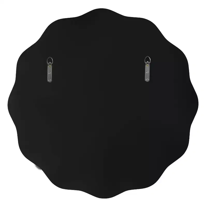 Viona 30 in Round Decorative Wall Mirror | Gold Metal Frame | Sunburst Design