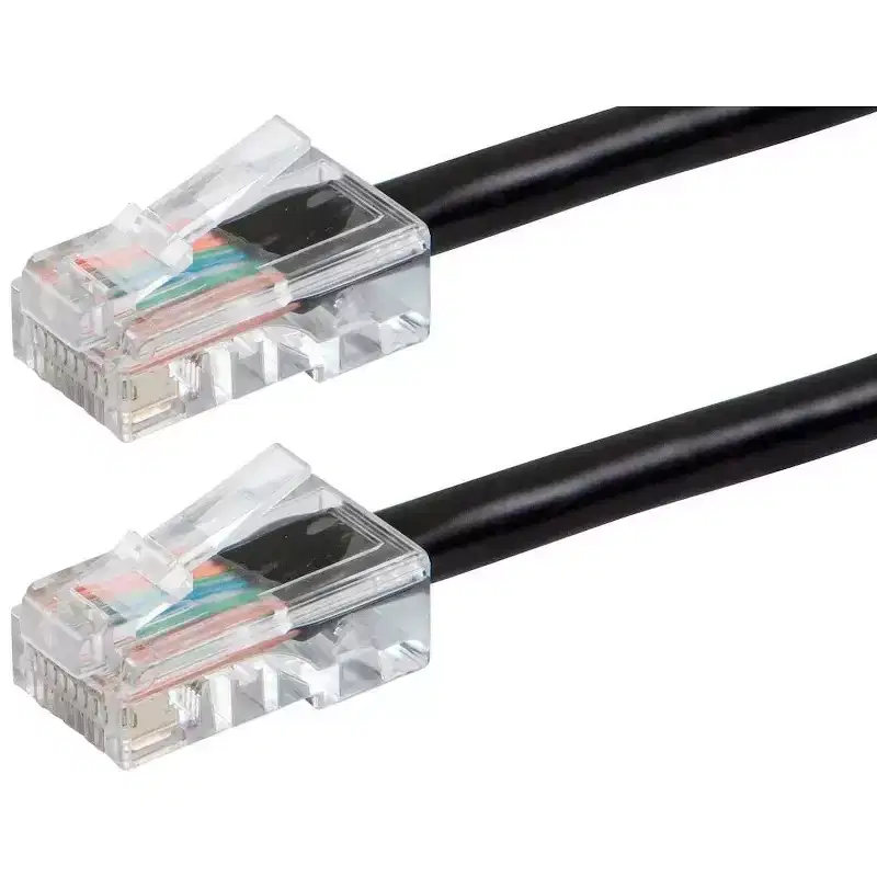 Monoprice Cat5e Ethernet Patch Cable - 25 Feet - Black, RJ45, Stranded, 350Mhz, UTP, Pure Bare Copper Wire, 24AWG - Zeroboot Series