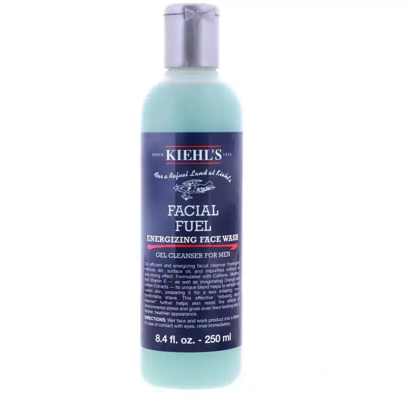 Kiehl's Facial Fuel Energizing Face Wash Gel Cleanser for Men, 8.4 oz