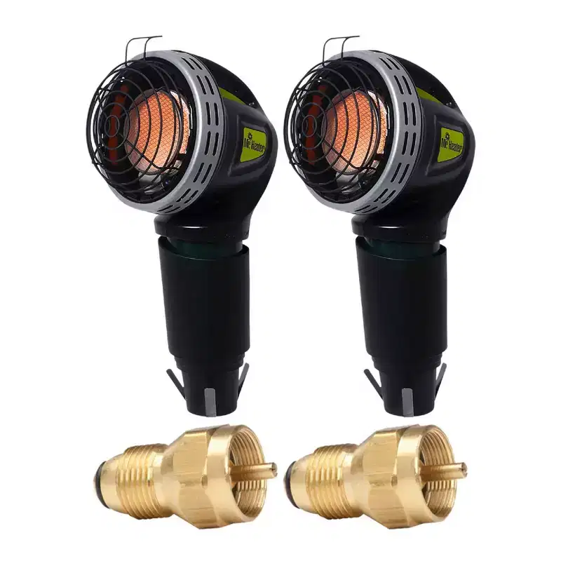 Mr. Heater Golf Cart Heater with Brass Propane Tank Refill Adapter (2-Pack)