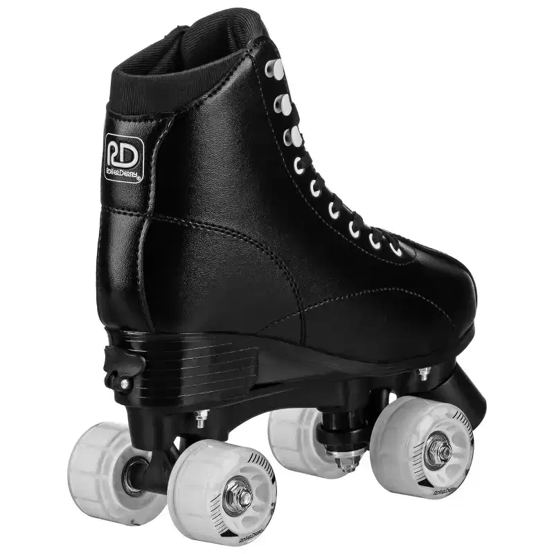 Roller Derby Youth Adjustable Roller Skates - Black 3-6: Lace-Up, Padded Boot Shaft