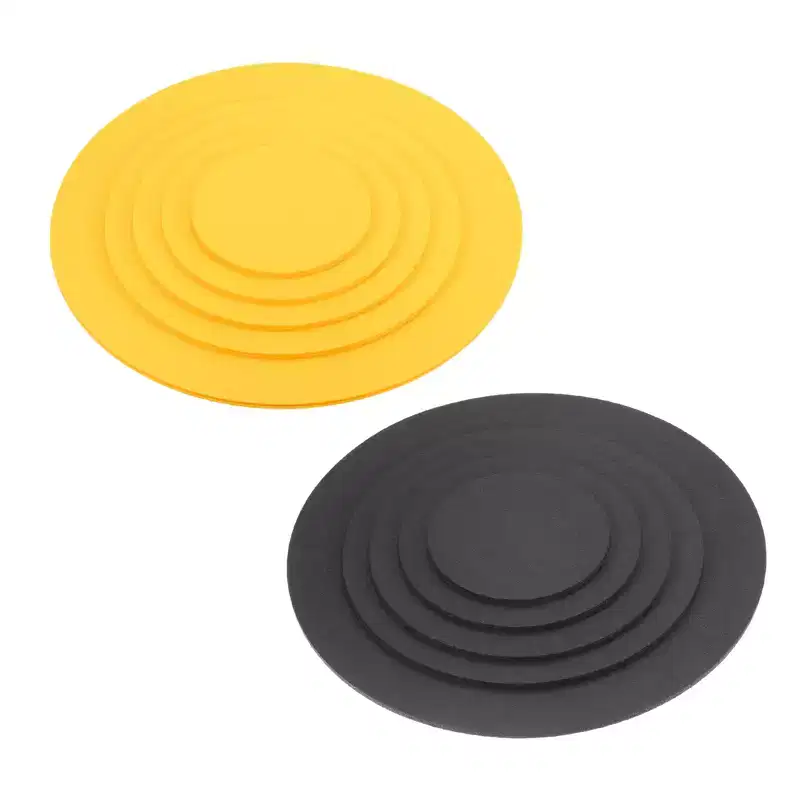 Unique Bargains Reversible Absorbent Waterproof Lightweight Plant Coasters Round 1 Set