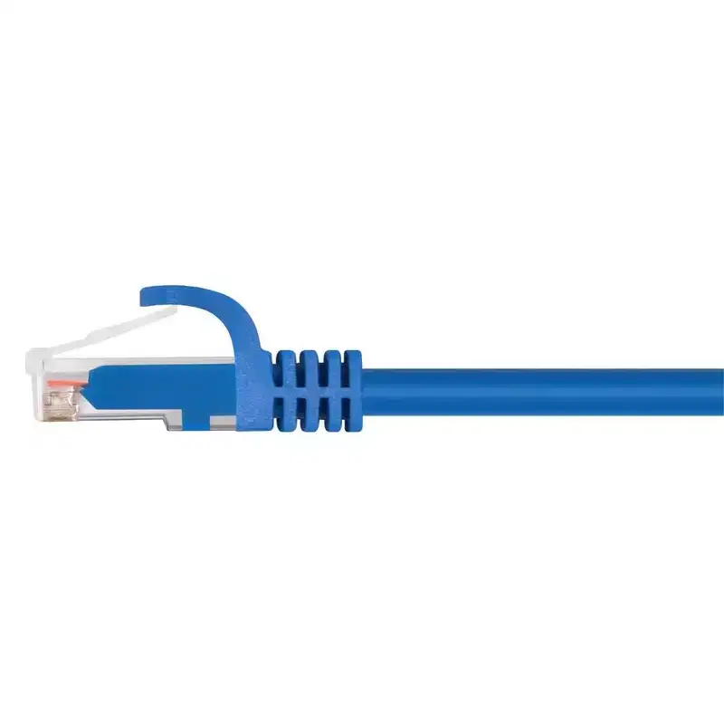 Monoprice Cat6 Ethernet Patch Cable - 10 Feet - Blue | Network Internet Cord - RJ45, Stranded, 550Mhz, UTP, Pure Bare Copper Wire, 24AWG - Flexboot