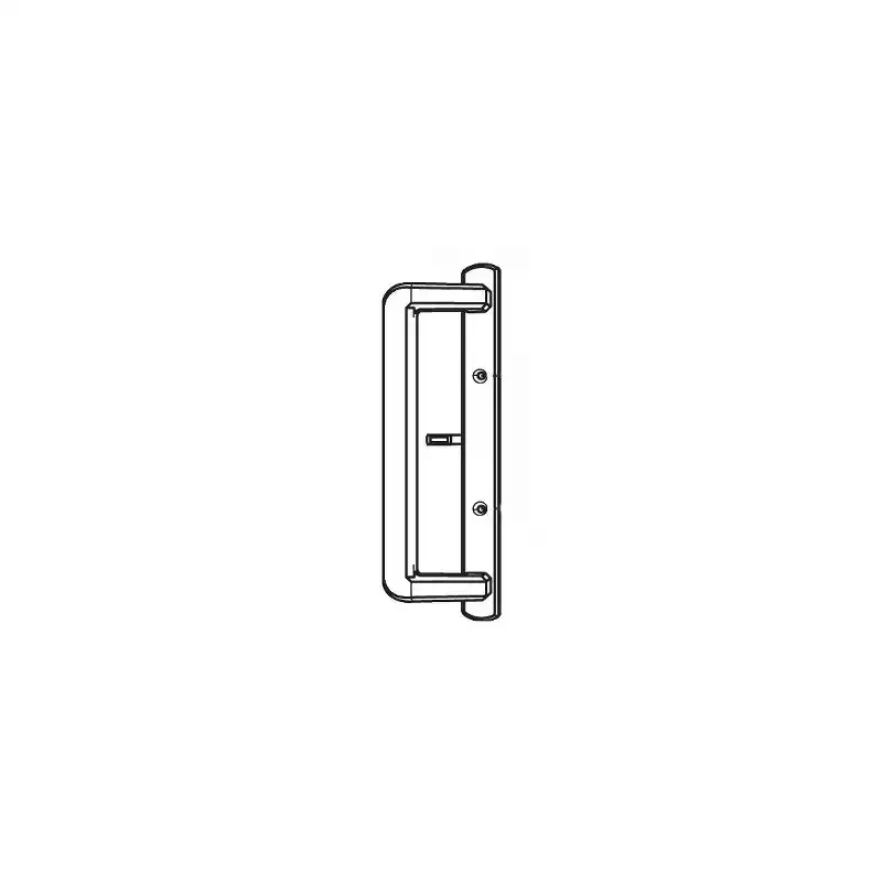 Brixwell Patio Door Handle, Interior Metal Handle, 10 Length, 1 Width, White Finish