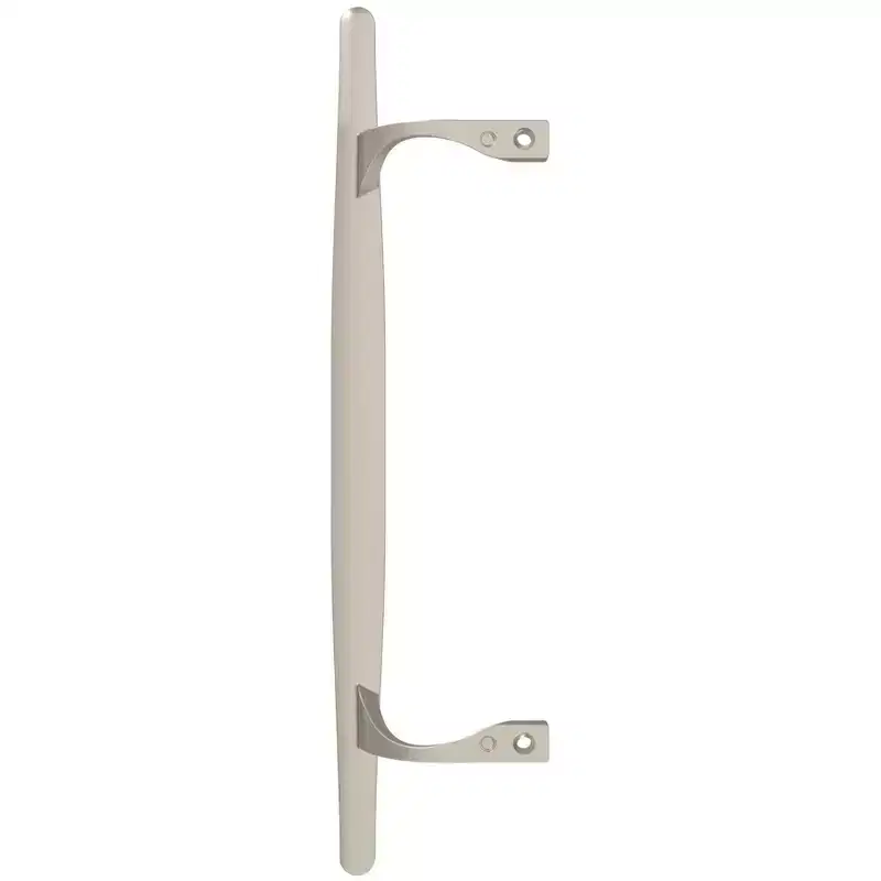 Brixwell Patio Door Handle, Zinc Alloy Material, 6-5/8 Center to Center, Manual Operation, Chrome Finish