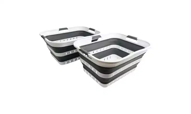 SAMMART 42L (11 gallon) Collapsible Plastic Laundry Basket