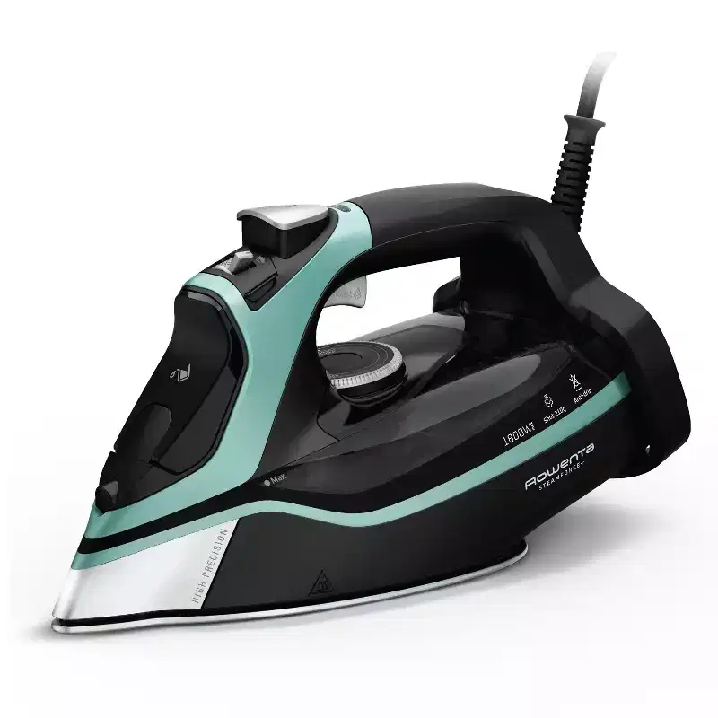 Rowenta Steam Force Steam Iron, 1800W, Stainless Steel Soleplate, Black and Blue