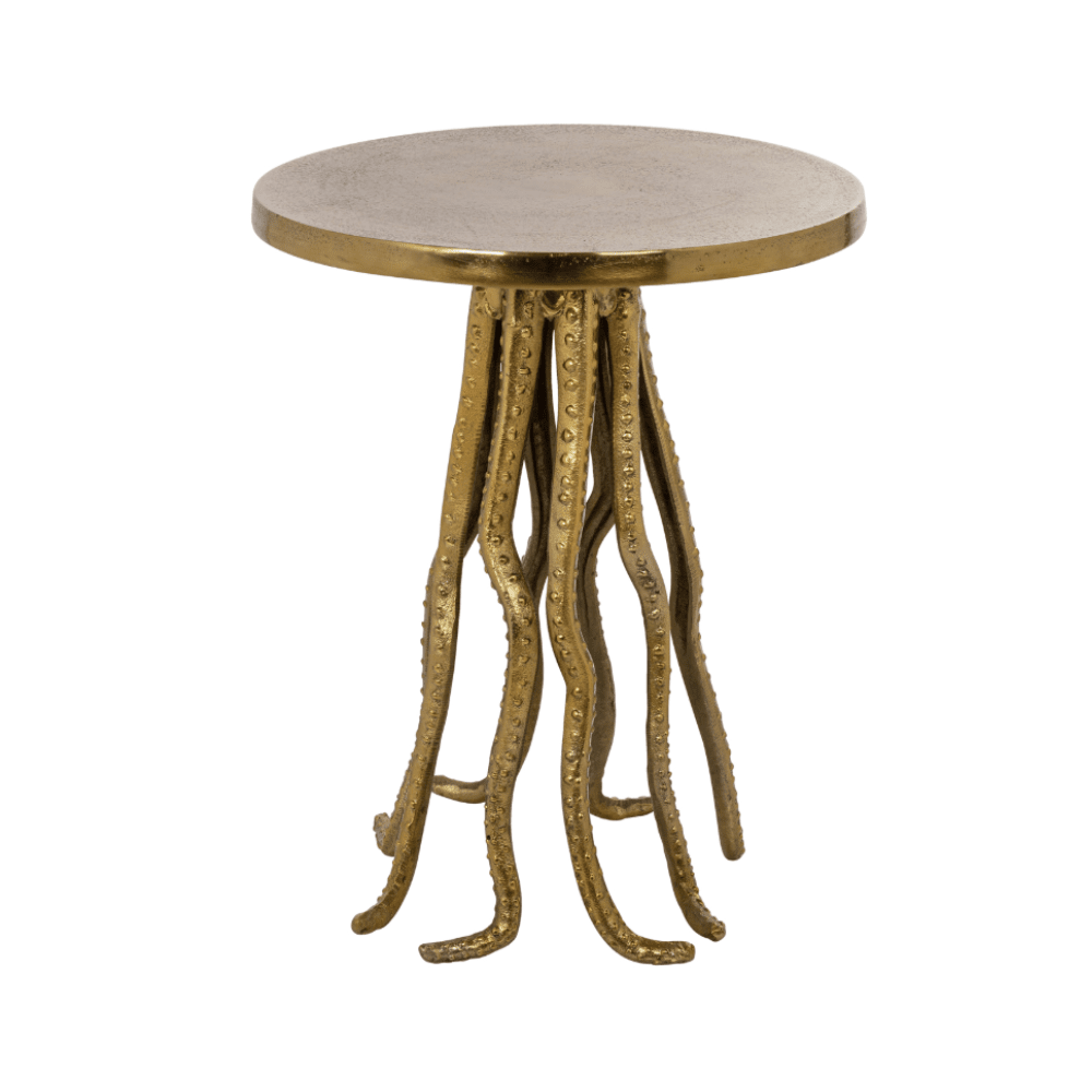 Brushed Gold Statement Side Table