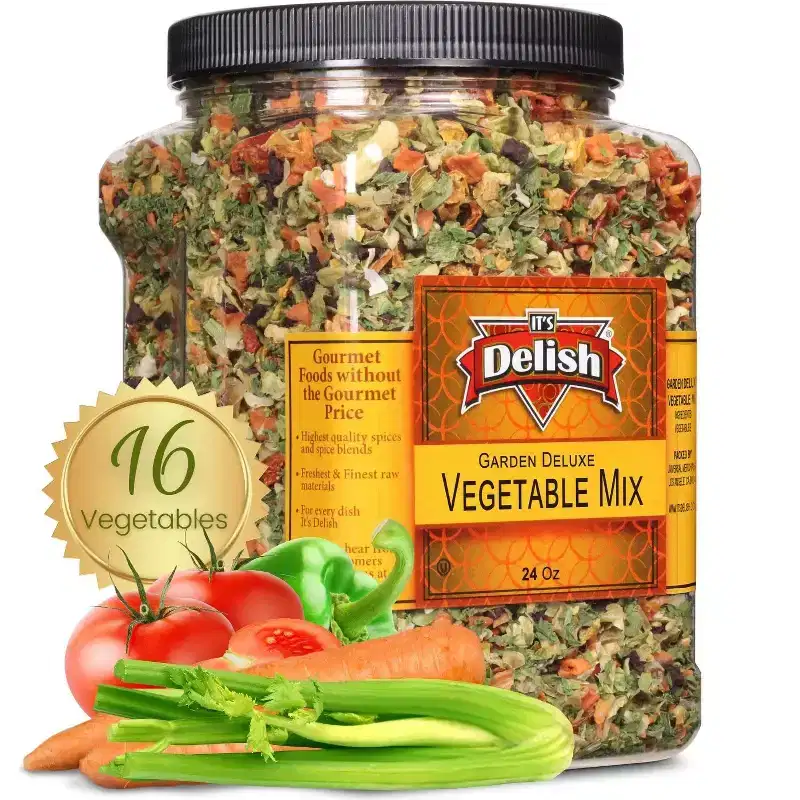 Garden Deluxe Vegetable Soup Mix by It's Delish, 24 OZ Jumbo Container