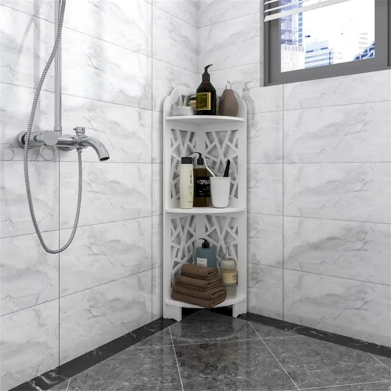 3 Tier Corner Bathroom Shelf Waterproof