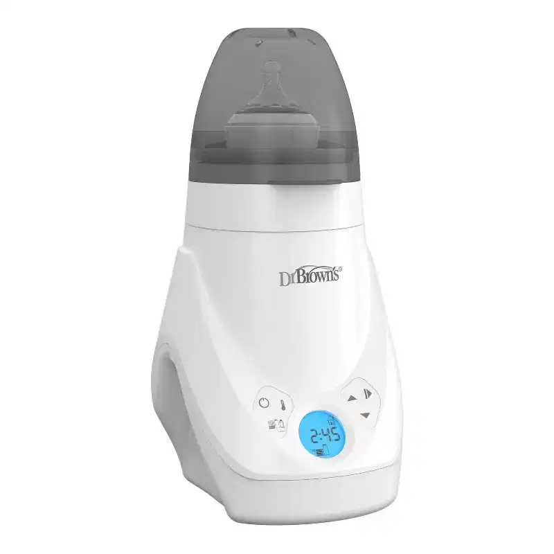 Dr. Brown's Deluxe Baby Bottle Warmer & Sterilizer - White: Electric, Digital Display, BPA-Free