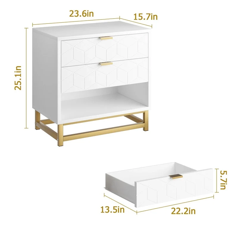 3 Drawer Dresser For Bedroom With Modern Style