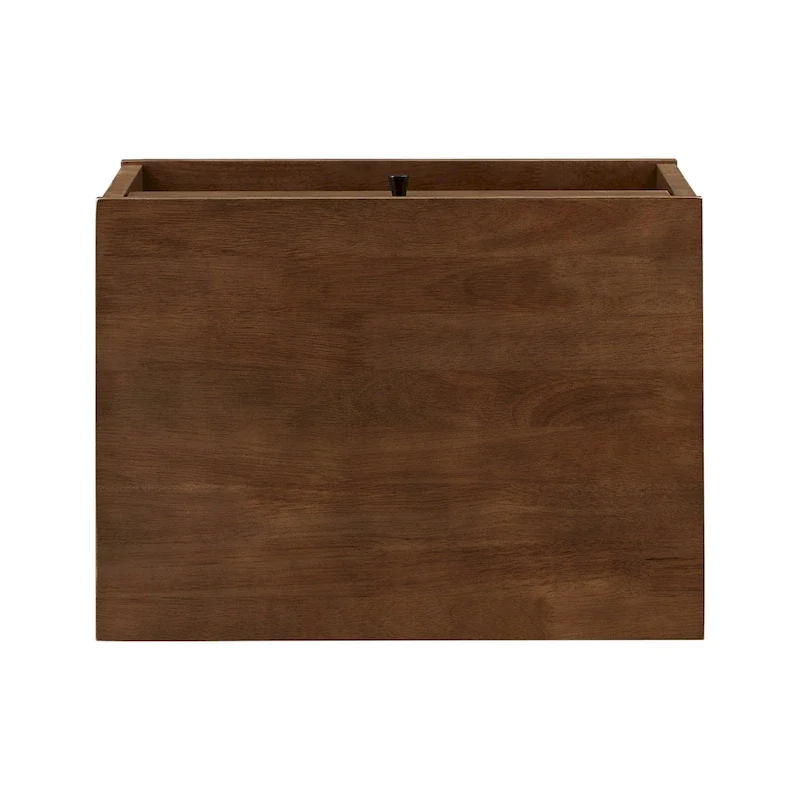 Frey 1-Drawer Brown Finish Wood Nightstand