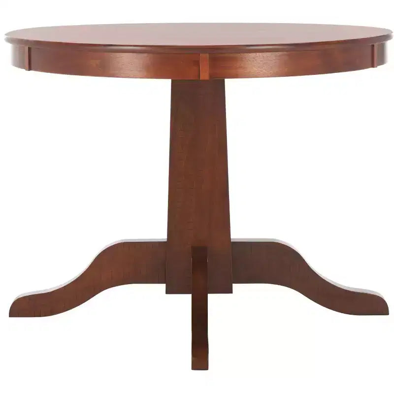 Round Dining Table in Rustic Brown - Seats 4