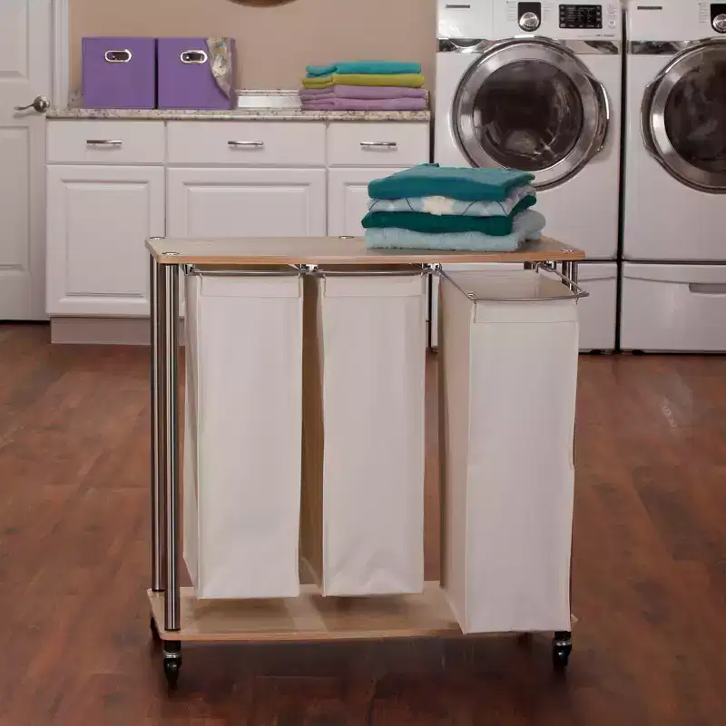Laundry Hamper Storage Cart