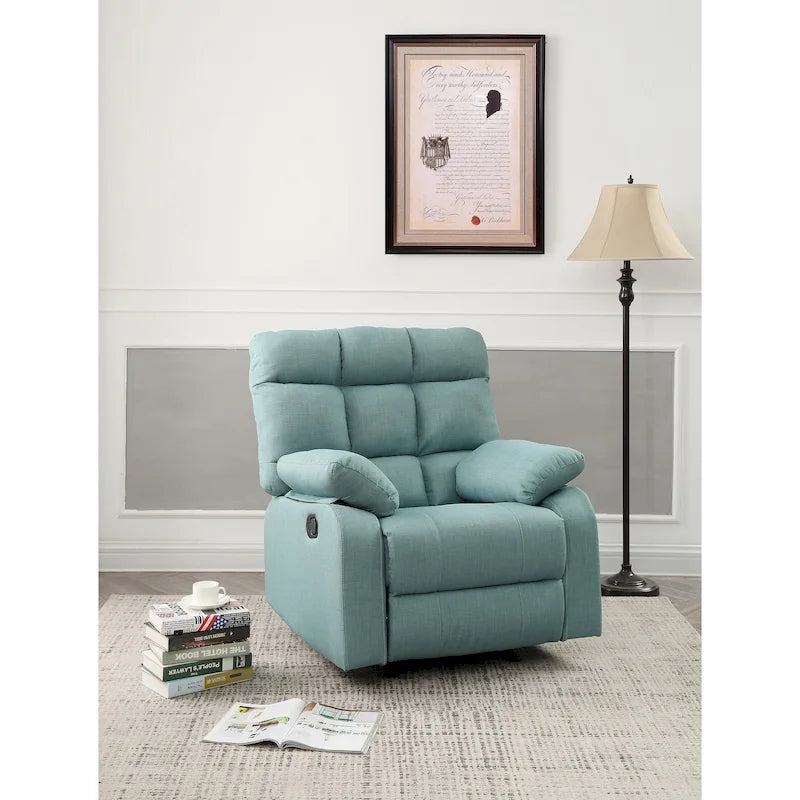 Cindy Fabric Upholstery Reclining Chair - 37L x 39W x 38H