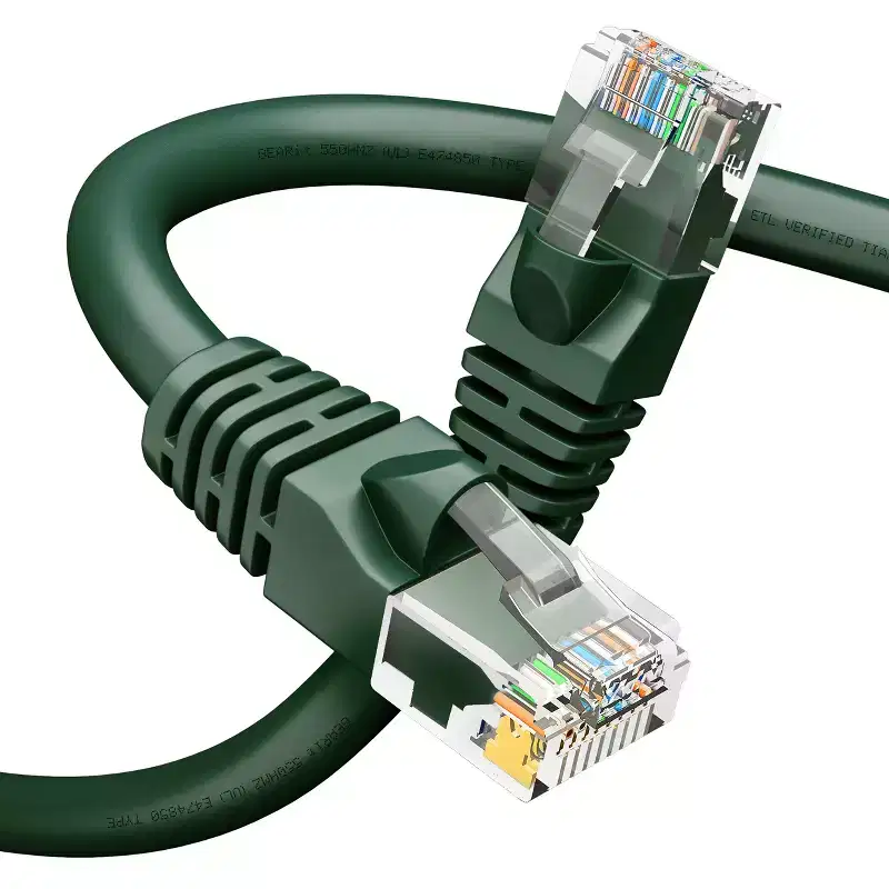 GEARit Cat6 Ethernet Patch Cable - Snagless RJ45, Stranded, 550Mhz, UTP, Pure Bare Copper Wire, 24AWG - Purple