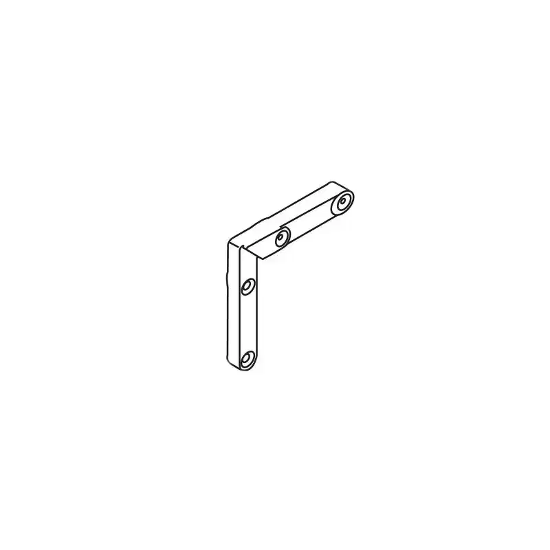 Brixwell Corner Key Set Zinc Material, for Window Hardware, Left and Right Hand, Gray Finish