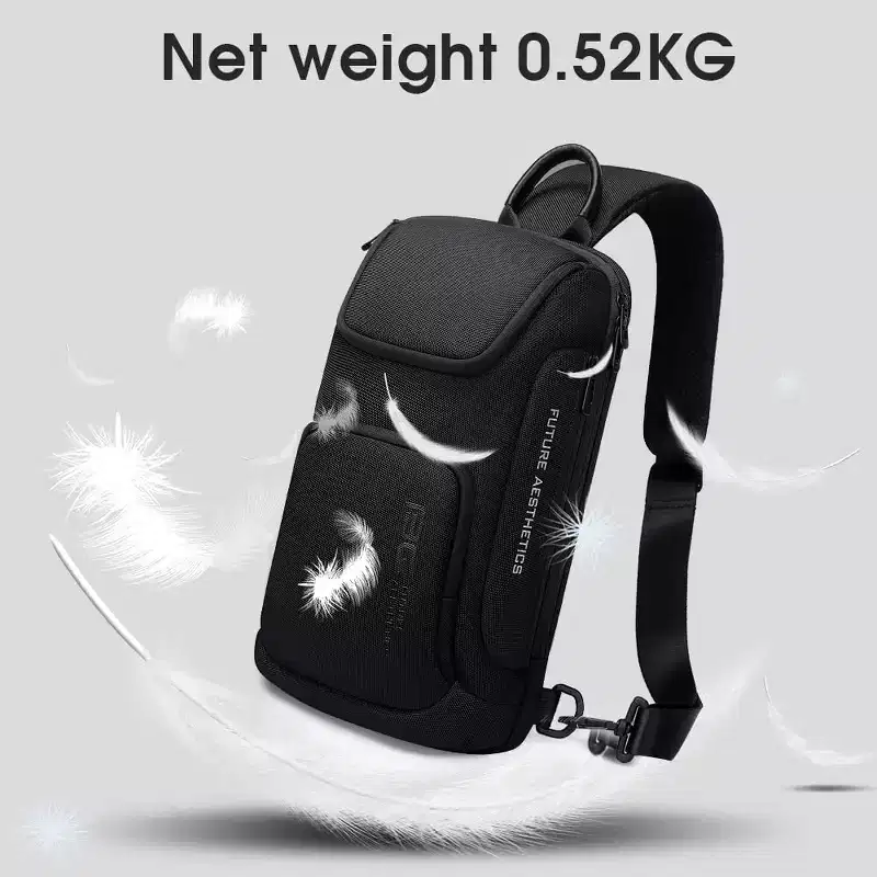Narwey Mens Sling Bag, Waterproof Man Bags Crossbody