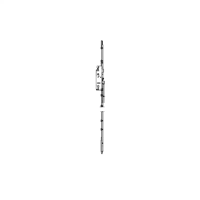 Brixwell 850-8779263 Manual Shootbolt Lock Ext 1-3/8 Backset 1in Deadbolt throw 39.60in Handle Height .79 Shootbolt 5/8 Faceplate