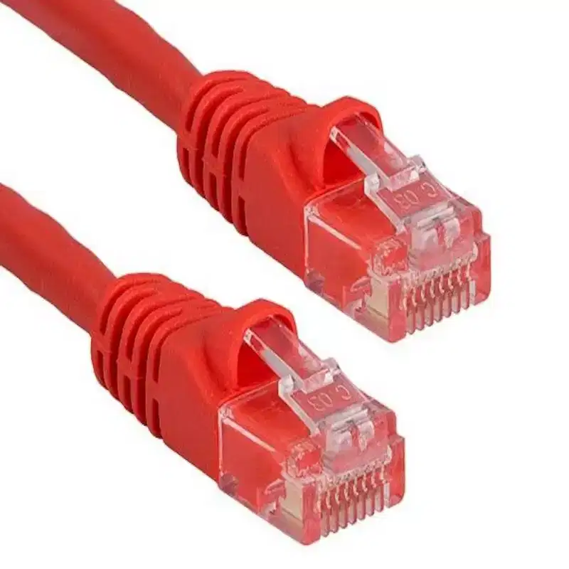 SANOXY Cables and Adapters; 3ft Cat5e 350 MHz UTP Snagless Crossover Ethernet Network Patch Cable, Red